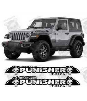 JEEP Wrangler "Punisher" STICKER X2 (Compatible Product)