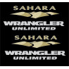 JEEP "Sahara Wrangler Unlimited" ADHESIVOS X2
