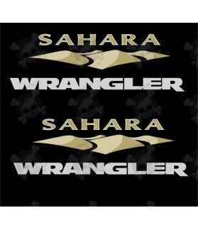 JEEP "Sahara Wrangler" STICKER X2