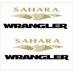 JEEP "Sahara Wrangler" AUTOCOLLANT X2