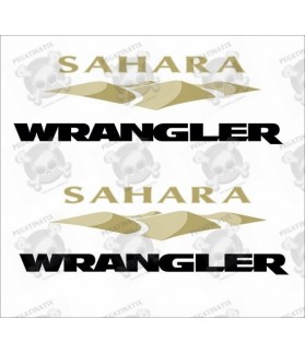 JEEP "Sahara Wrangler" STICKER X2