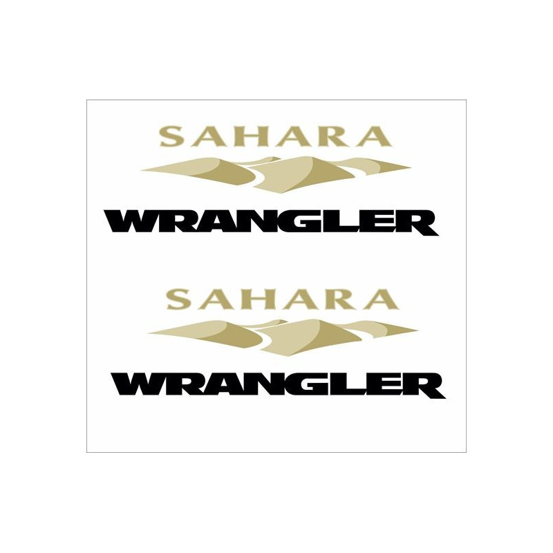 JEEP "Sahara Wrangler" ADHESIVOS X2