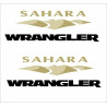 JEEP "Sahara Wrangler" AUTOCOLLANT X2
