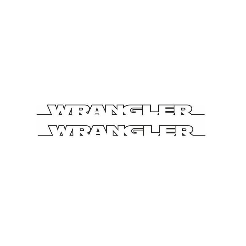 JEEP "Wrangler" side Bonnet DECALS X2