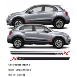 Fiat 500X side Stripes ADESIVOS