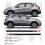Fiat 500X side Stripes DECALS (Compatible Product)