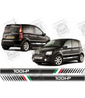 Fiat Panda 100HP Side Italian flag Stripes ADHESIVOS (Producto compatible)