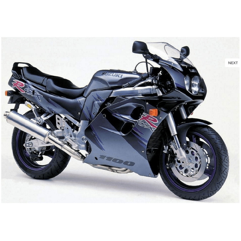 SUZUKI GSX-R 1100 YEAR 1993 BLACK GREY ADHESIVOS