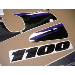 SUZUKI GSX-R 1100 YEAR 1993 BLACK GREY AUTOCOLLANT