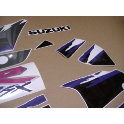 SUZUKI GSX-R 1100 YEAR 1993 BLACK GREY ADHESIVOS