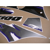 SUZUKI GSX-R 1100 YEAR 1993 BLACK GREY ADESIVI