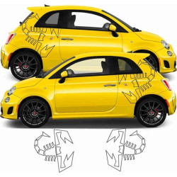 Fiat 500 / 595 Abarth Scorpion AUFKLEBER