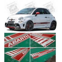 Fiat 500 / 595 Abarth Carbon Fibre Red ADESIVI