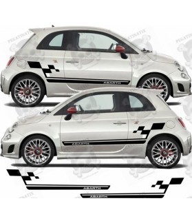 Fiat 500 / 595 Abarth STRIPES DECALS (Compatible Product)