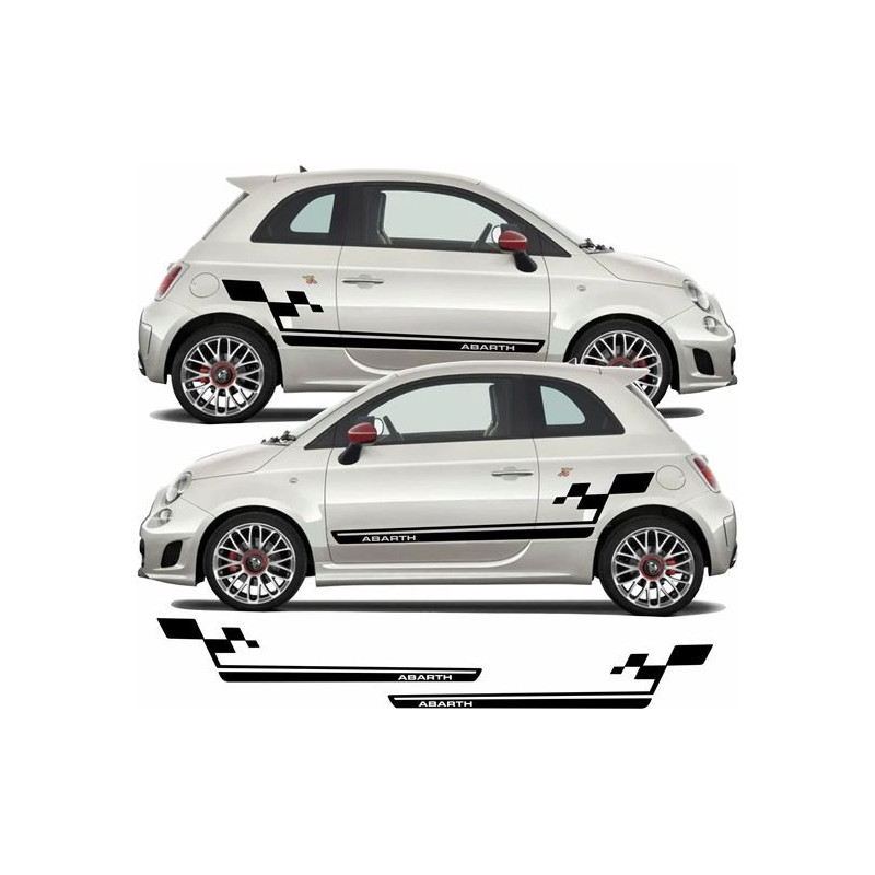 Fiat 500 / 595 Abarth STRIPES AUTOCOLLANT