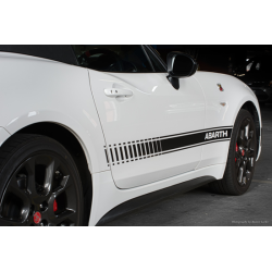 Fiat 124 Spider Abarth side stripes AUTOCOLLANT