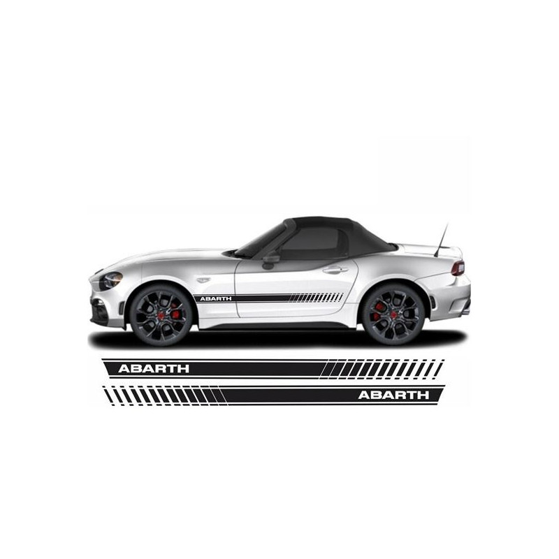 Fiat 124 Spider Abarth side stripes AUTOCOLLANT