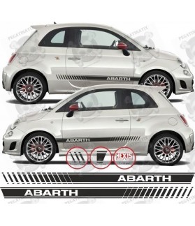 Fiat 500 / 595 Abarth side stripes DECALS (Compatible Product)