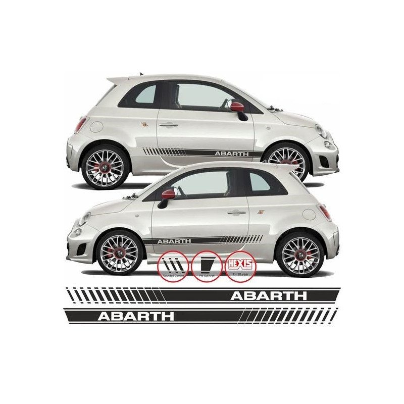Fiat 500 / 595 Abarth side stripes ADESIVOS