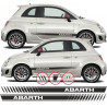 Fiat 500 / 595 Abarth side stripes DECALS