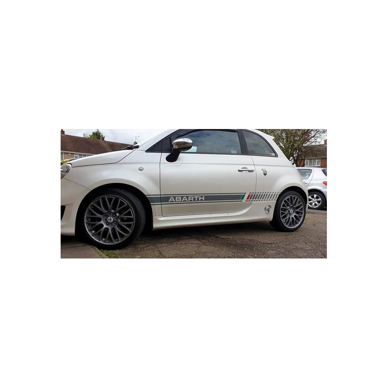 Fiat 500 / 595 Abarth side stripes AUTOCOLLANT
