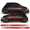 Fiat 500 / 595 Abarth side stripes AUFKLEBER