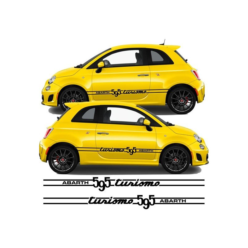 Fiat 500 / 595 Abarth side stripes ADHESIVOS