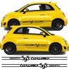 Fiat 500 / 595 Abarth side stripes DECALS