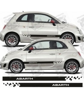 Fiat 500 / 595 Abarth side stripes STICKER (Compatible Product)