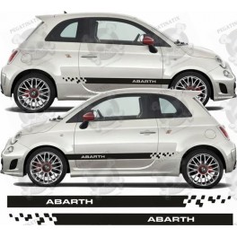 Fiat 500 / 595 Abarth side stripes DECALS