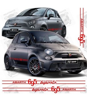 Fiat 695 Abarth Side Stripes DECALS (Compatible Product)