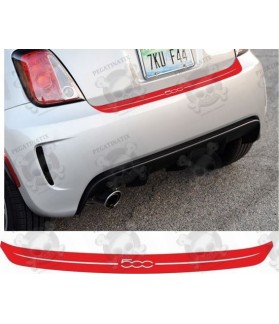 Fiat 500 / Abarth YEAR 2007-2015 Rear bumper DECALS (Compatible Product)