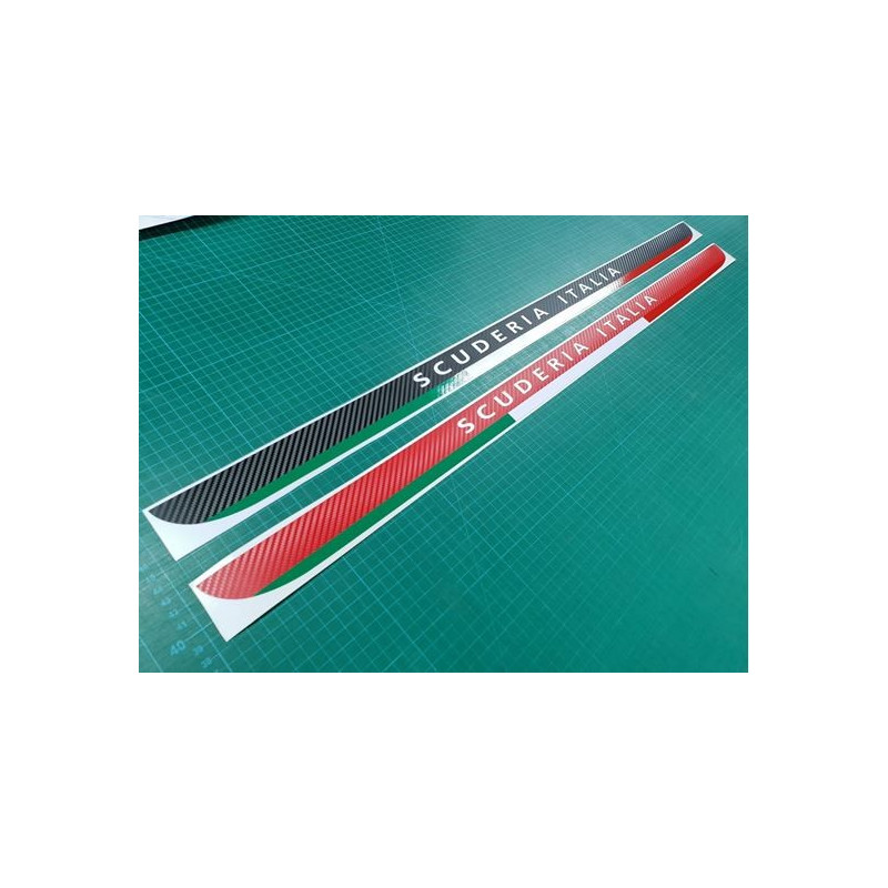 Fiat 595-500 Abarth Carbon fibre Scuderia Italia ADESIVOS
