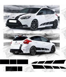 Ford Focus ST- RS OTT Side stripes DECALS (Compatible Product)