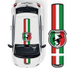Fiat 500 / 595 Abarth Scuderia Italia Over the top Stripes AUFKLEBER