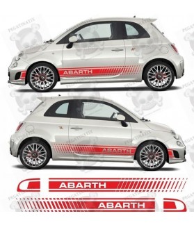 Fiat 500-595 ABARTH Stripes AUTOCOLLANT (Produit compatible)
