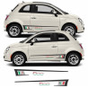 Fiat 500-595 ABARTH Stripes DECALS