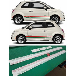 Fiat 500 ABARTH Stripes ADHESIVOS