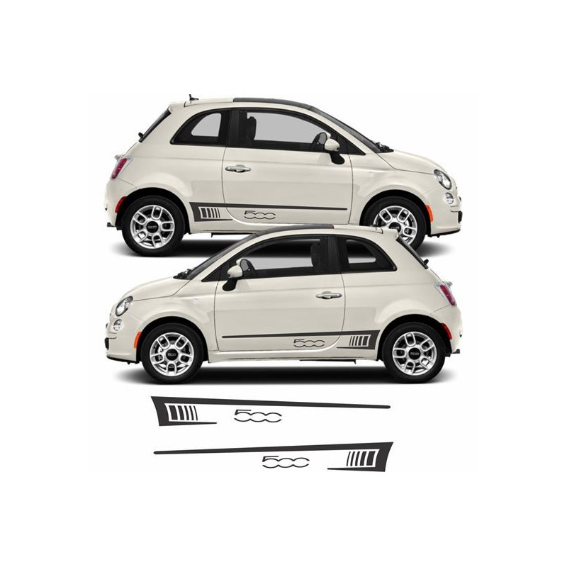 Fiat 500-595 ABARTH Stripes AUTOCOLLANT