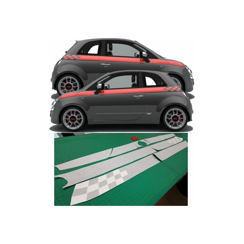 Fiat 500-595 ABARTH Stripes ADESIVI