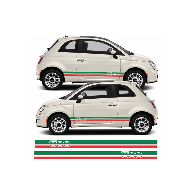 Fiat 500 ABARTH Stripes ADHESIVOS