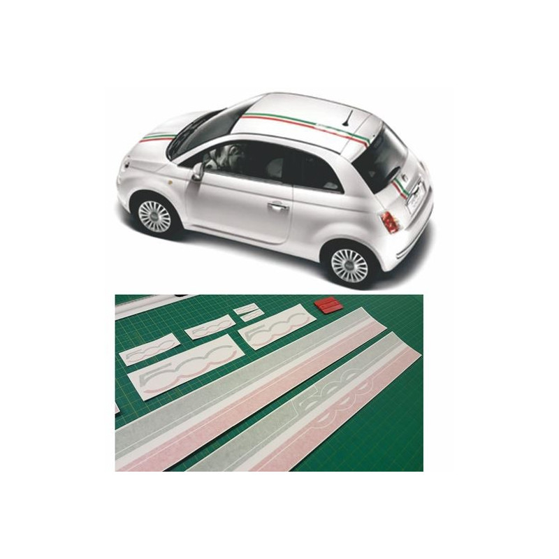 Fiat 500 ABARTH Stripes DECALS