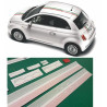 Fiat 500 ABARTH Stripes AUFKLEBER