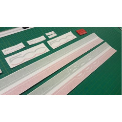 Fiat 500 ABARTH Stripes AUTOCOLLANT