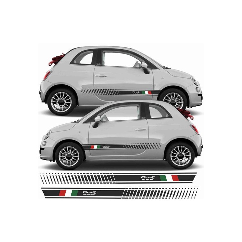 Fiat 500c ABARTH Stripes DECALS