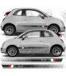 Fiat 500c ABARTH Stripes AUTOCOLLANT