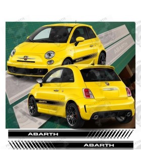 Fiat 500-595 ABARTH Stripes AUFKLEBER (Kompatibles Produkt)