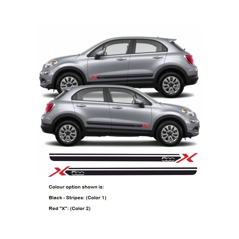 Fiat 500X ABARTH Stripes AUTOCOLLANT