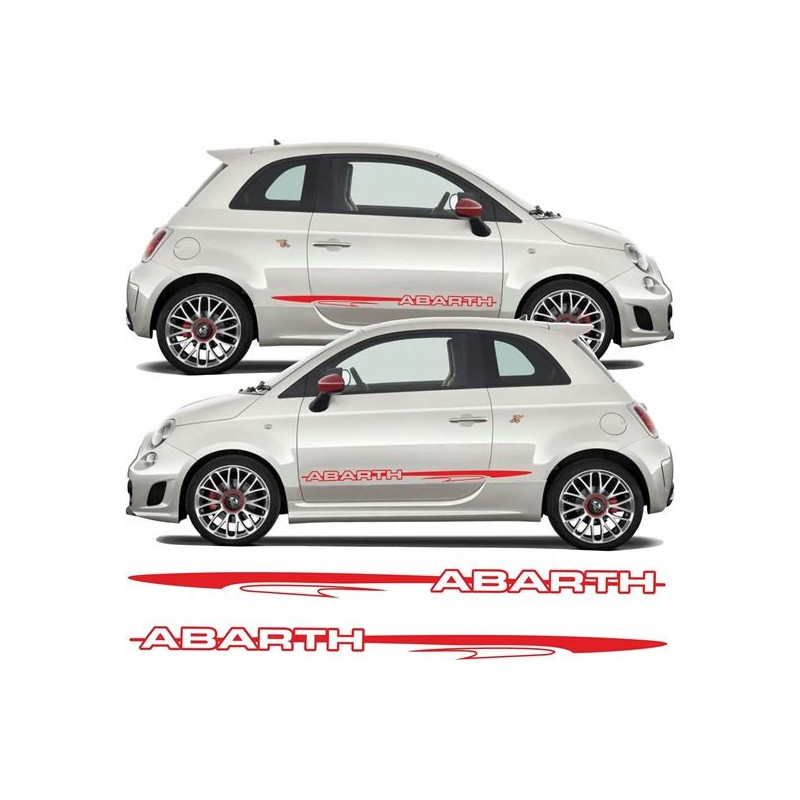 Fiat 500-595 ABARTH Stripes AUTOCOLLANT