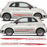 Fiat 500-595 ABARTH Stripes AUFKLEBER